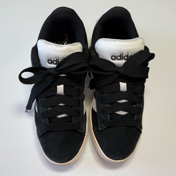 Adidas Black Suede & White Shoes - Picture 3 of 6